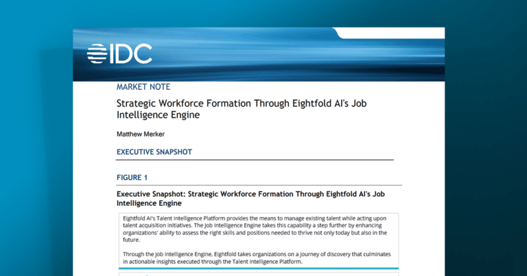 IDC: Strategic workforce formation through Eightfold AI's Job Intelligence Engine