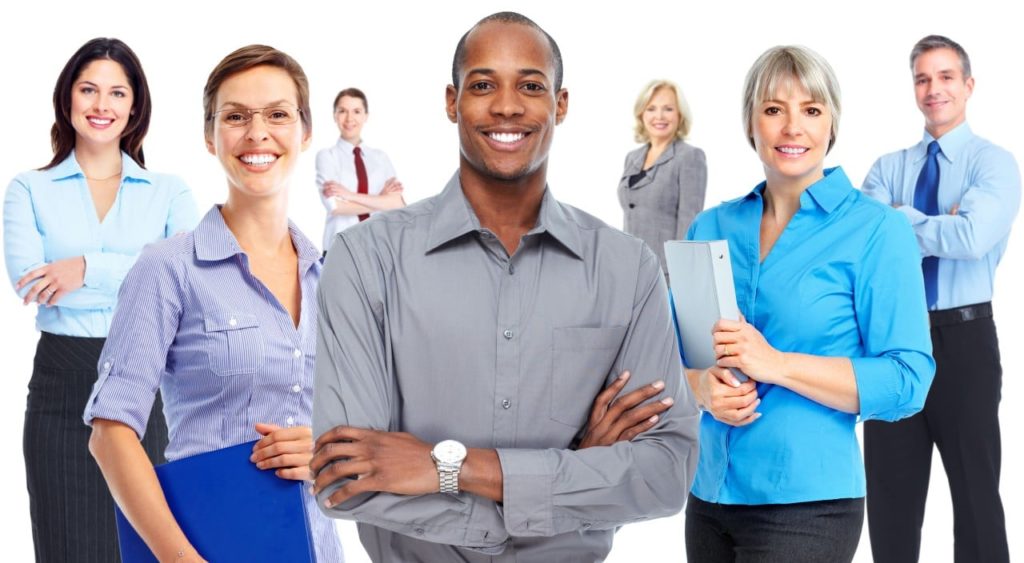 diverse team smiles at camera; how the pandemic changed Human Resources concept