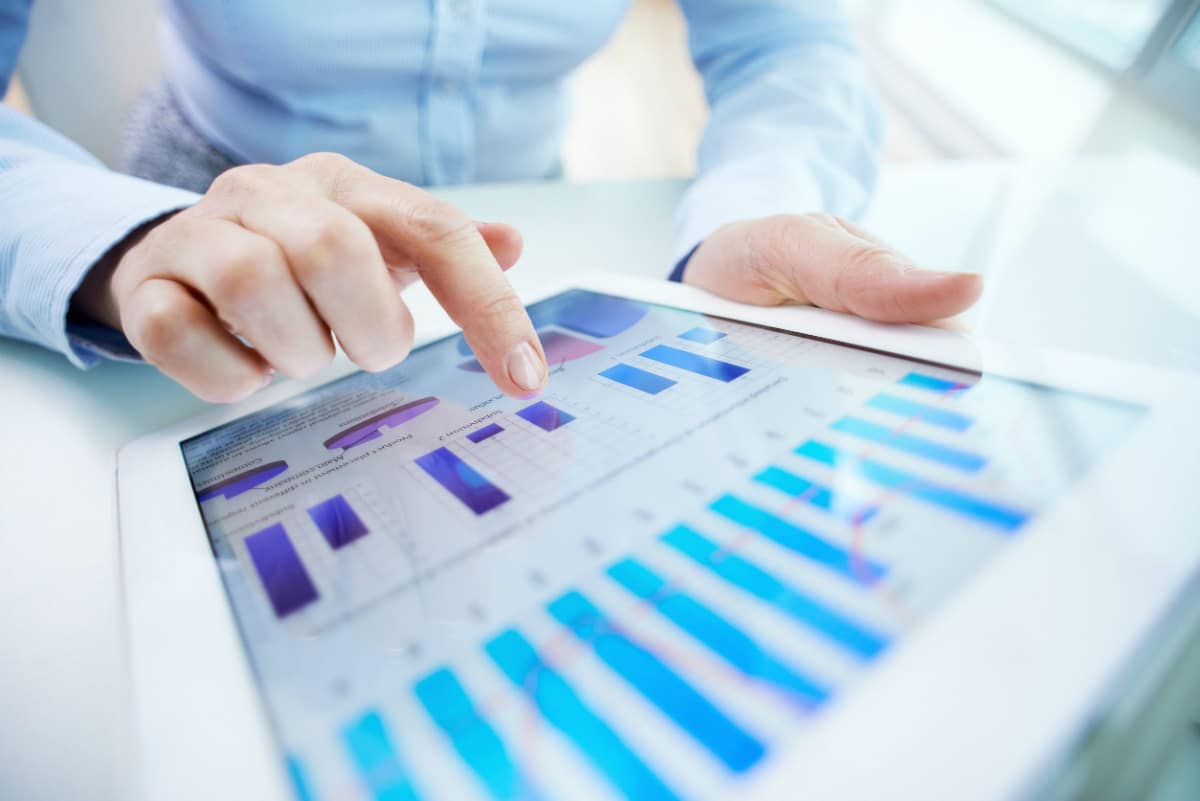 Chart on a tablet depicting candidate success metrics