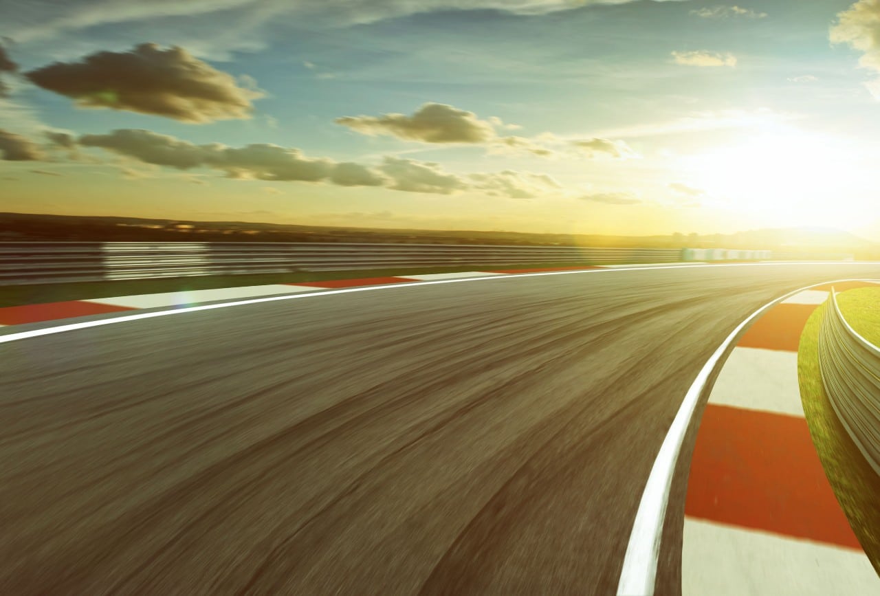 sunrise on a speedway; Reskilling and Upskilling concept