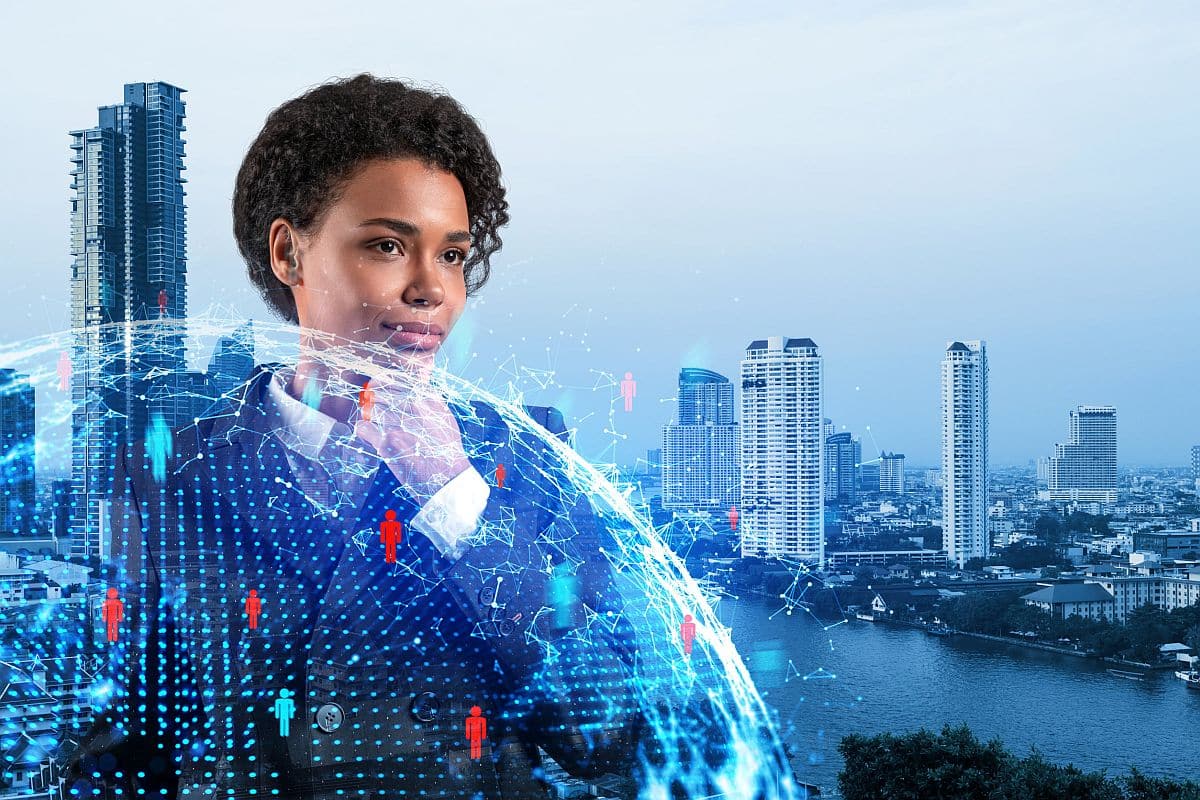 HR director at international company; ; AI and better HR decisions concept