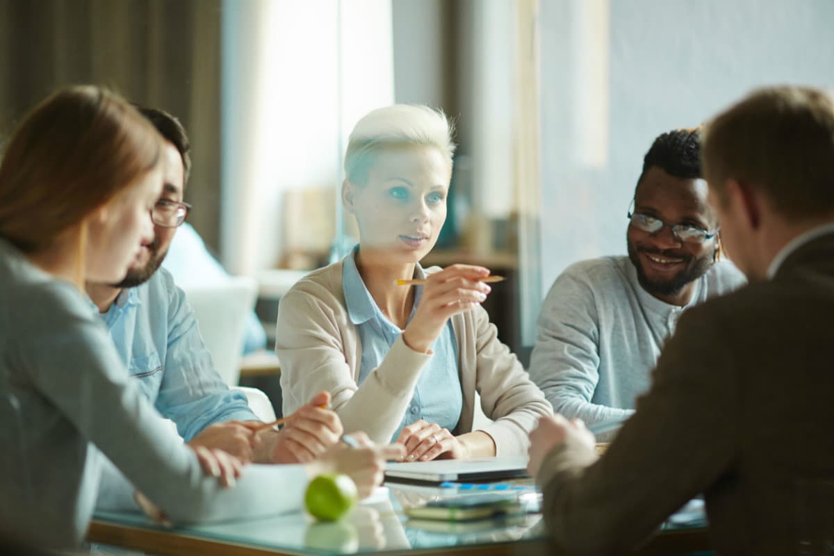 Executives in a Meeting - Silicon Valley HR Execs You Should Follow on Social Media - Eightfold.ai - AI Powered Talent Intelligence Platform transforming how we hire, engage and retain talent. Recruiting Software and Talent Management